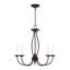 Lustre 5 lumières façon bougie Maynes