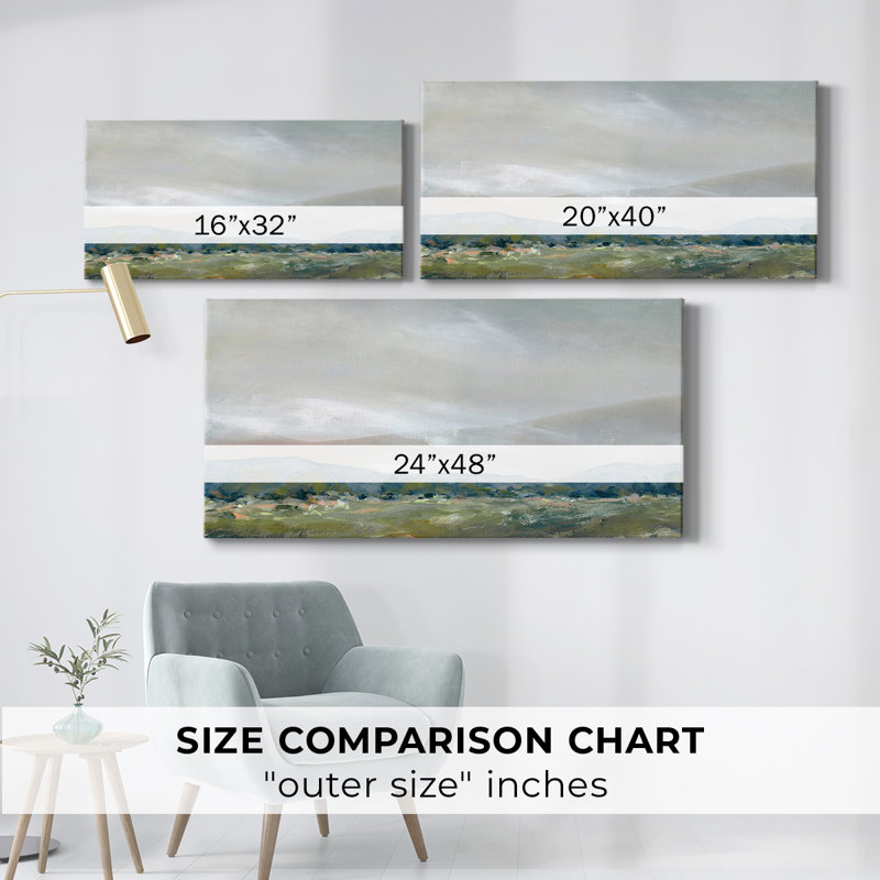 The Spring Coulee- Gallery Wrapped Canvas -Ready to Hang, 24" H x 48" W