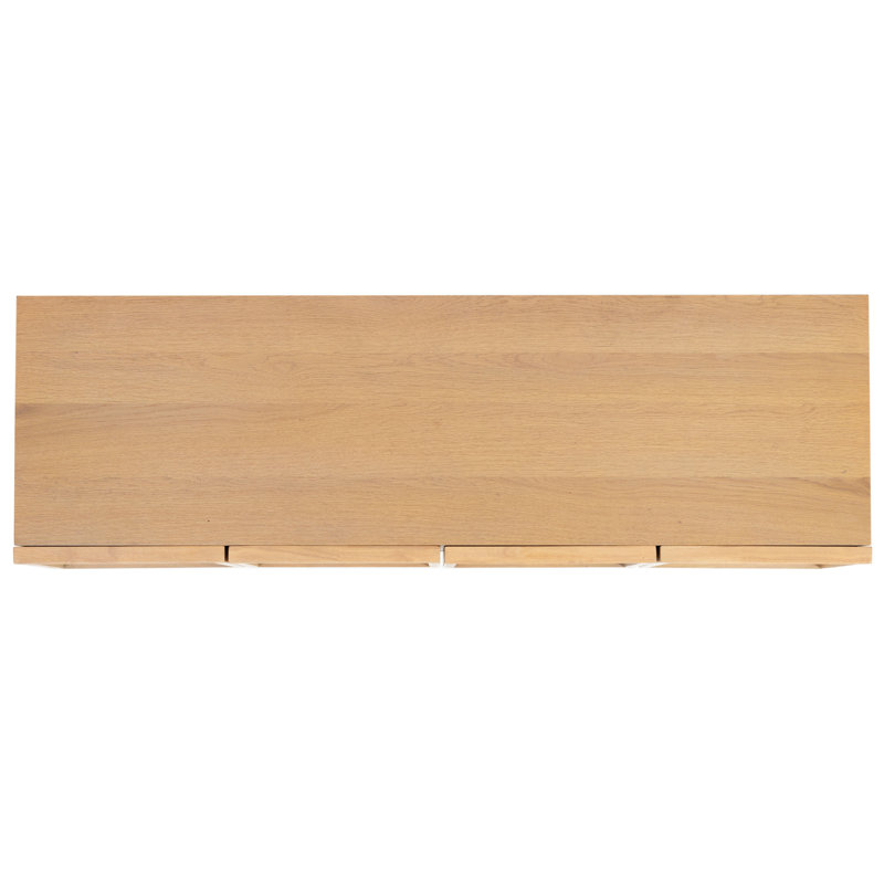 Bronwyn 4 Door Wood Media Stand, Natural