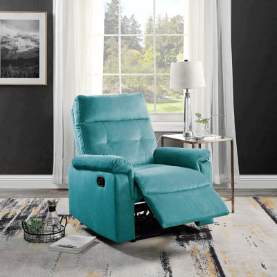 Fauteuil inclinable de luxe en velours - Confort moelleux, inclinaison manuelle, positions faciles à ajuster