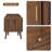 Modern 76.7" Width Entertainment Center With Glass-Doors, TV Stand For Tvs Up To 85"-160345762