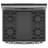 30" 6.8 cu.ft. Freestanding Gas Range with Griddle