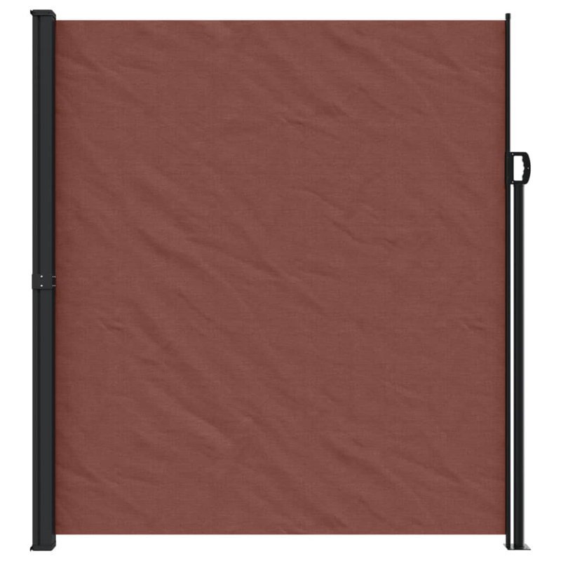 Retractable Side Awning, Brown, 220cm H x 500cm W