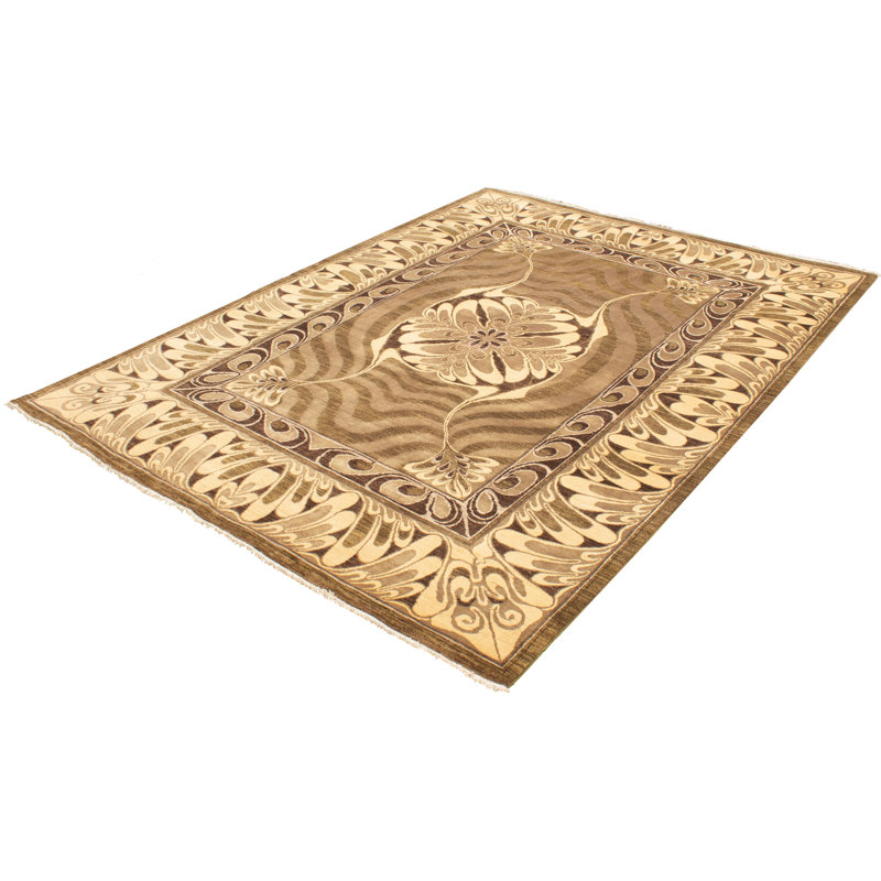 Tapis décoratif en laine noué à la main de conception unique 9 pi 1 po x 12 pi 2 po Bubala New Age 18/20 Pak Finest