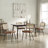 Bowens Tufted Faux Leather Upholstered Dining Side Chair with Ratten Back-1184536812