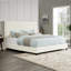 Lit plateforme tapissier White Boucle-469520348
