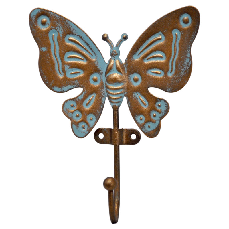 Houghtaling Steel Wall Hook, Blue