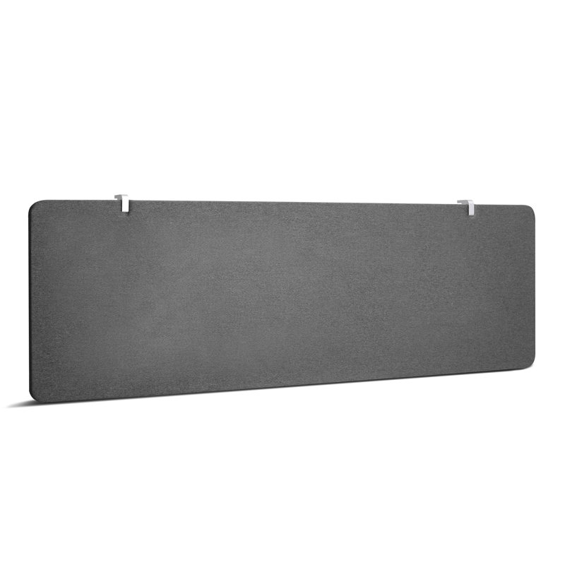 Panneau de modestie en tissu Pinnable, H 17,5 po x L 55 po, Gris foncé