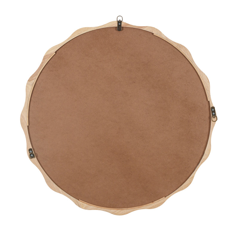 Miroir de meuble-lavabo mural moderne 31 po x 31 po Modern, Bois naturel