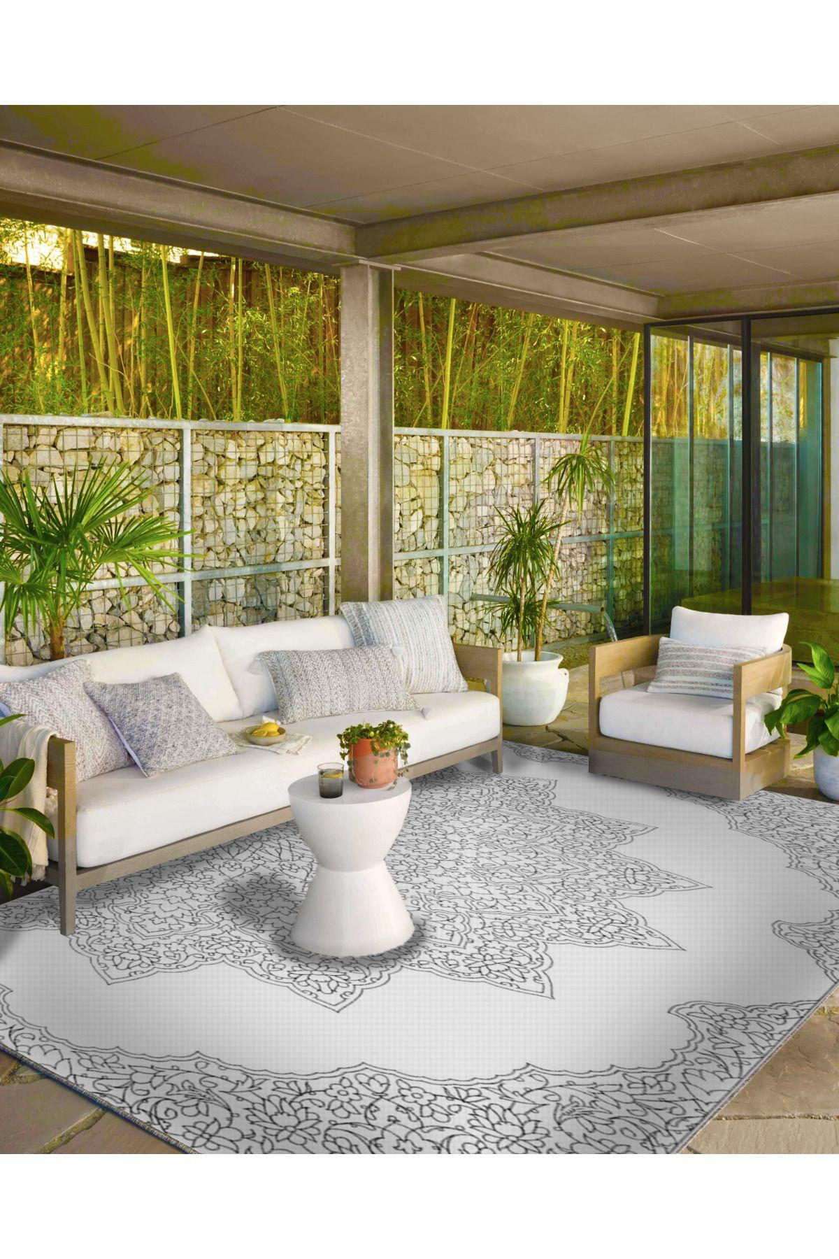 Hokku Designs Half Star Soft Patterned Woven Base Washable Rug | Wayfair