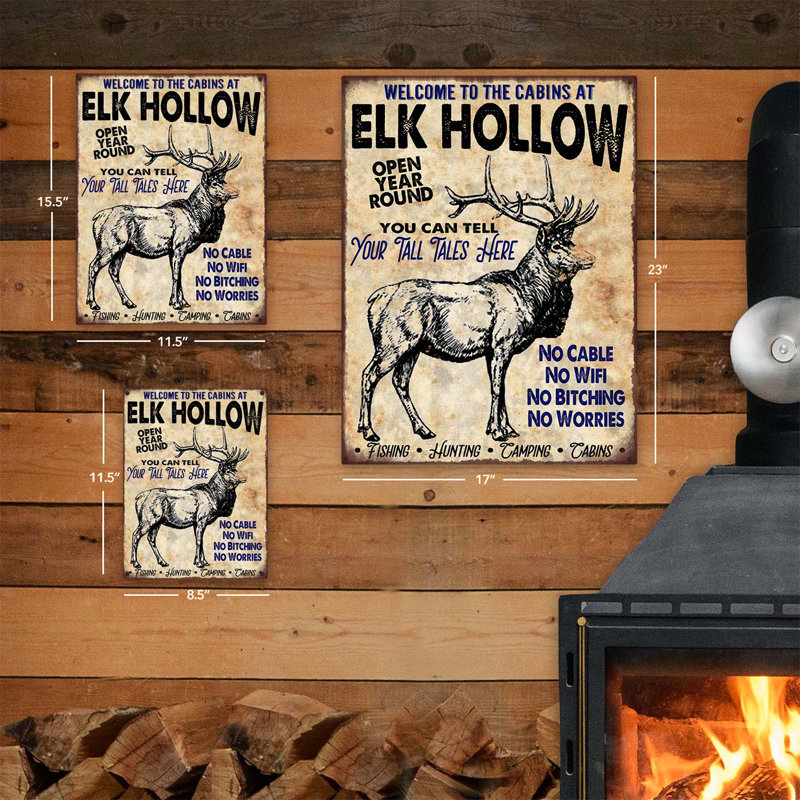 Elk Hollow sur impression métallique
