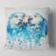 Aquarelle Spix s Macaw - coussin imprimé animal-29516707-29516711