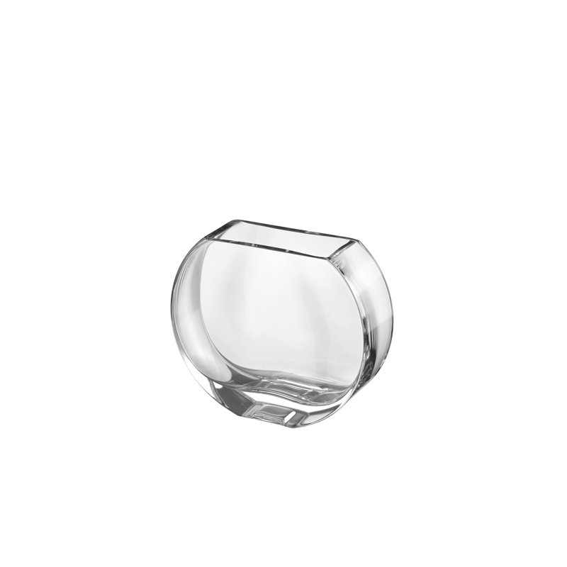 Verre - Vase - Rond - Transparent classique - 7,25 po de long - Durable - Fabriqué en Europe - par Barski, Clair