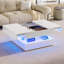 Pedestal Coffee Table with Storage-1139839842