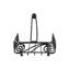 Porte-serviette plat Scroll Deco