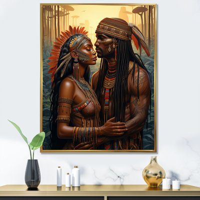 «Native Couple Celebrating Divine Love I - Couple», art mural