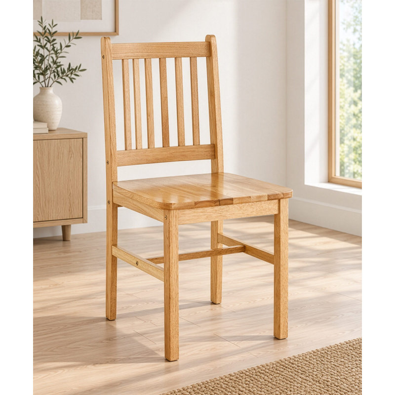 Callaway Solid Wood Slat Back Side Chair