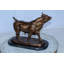 Statue de taureau en bronze Le Taureau par Arnadia sur base en marbre 19 po x 8 po x H 13 po