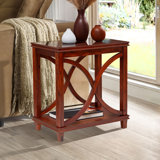 Solid Wood Rectangle Decorative Console Table, Table With X-design Design