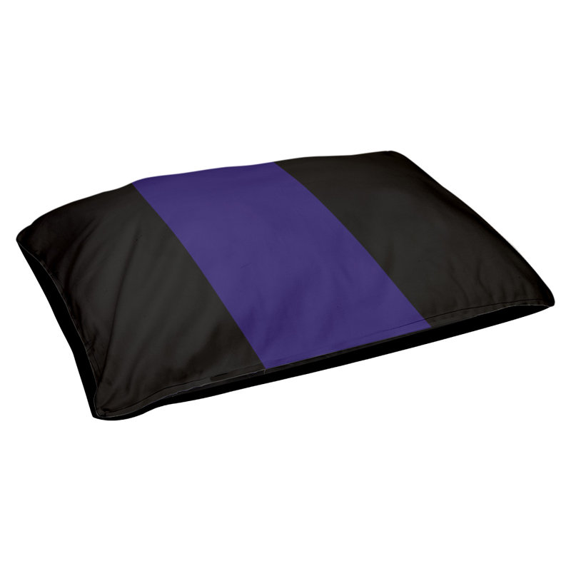Coussin extérieur Phoenix, Grand (l 40 po x P 30 po x H 14 po), Noir / mauve / noir