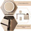 Meuble-lavabo de coin extensible Minimalist