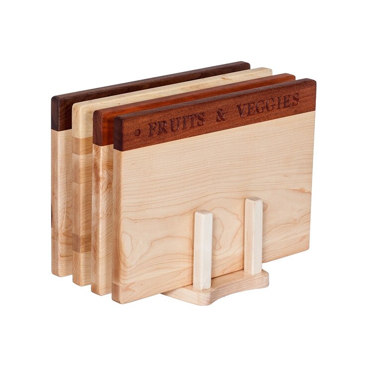 Martins Homewares 4-Piece Wood Cutting Board Set