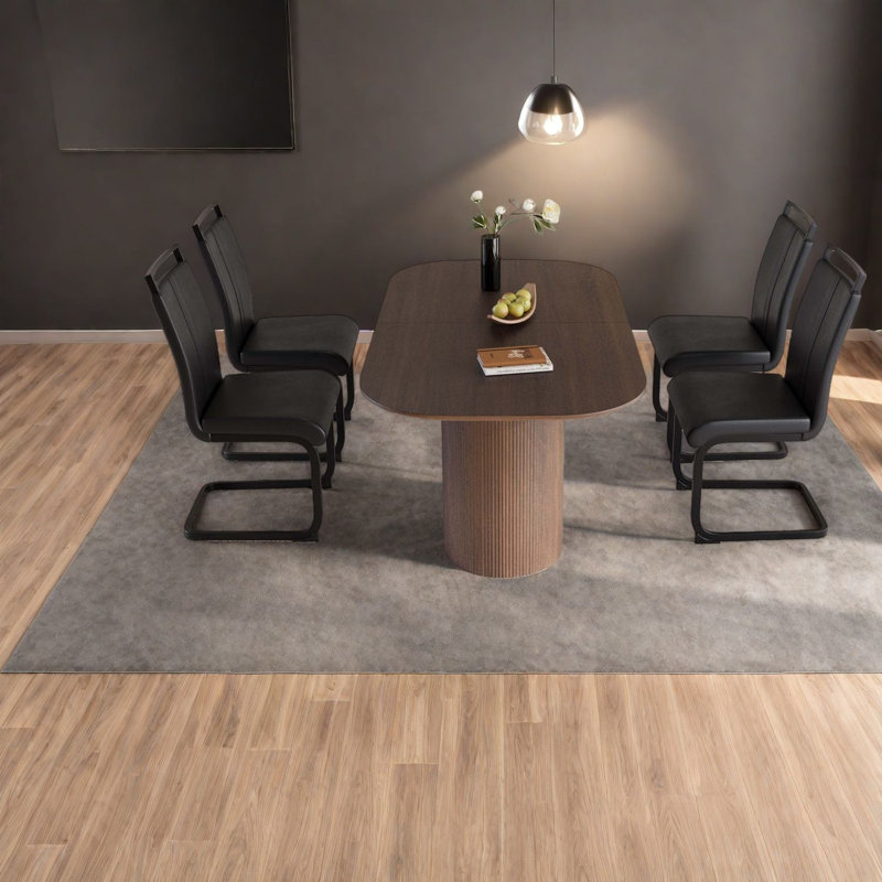 Ensembles de table de salle à manger en MDF et en polyuréthane industriel moderne pour la maison et la cuisine
