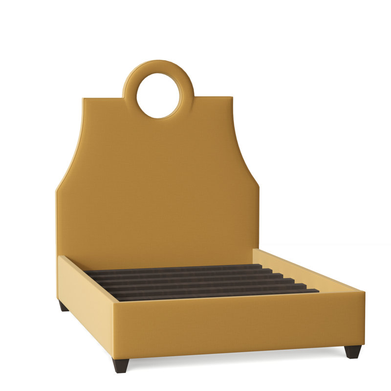 Lit tapissier standard Tess, Grand, Lingot d'or Highlander, Brun acajou