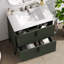 Meuble-lavabo 30 po avec lavabo en céramique et tiroirs pleine extension-385453272