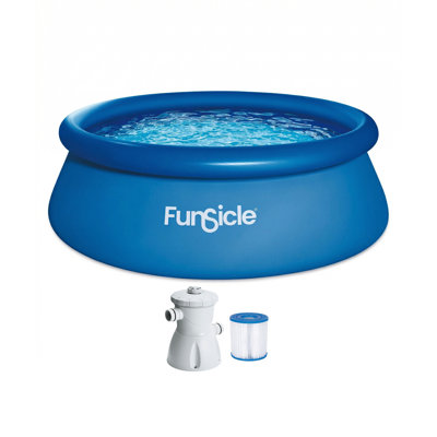 Piscine hors-sol gonflable à anneau annelé 15 pi x 36 po Funsicle avec pompe