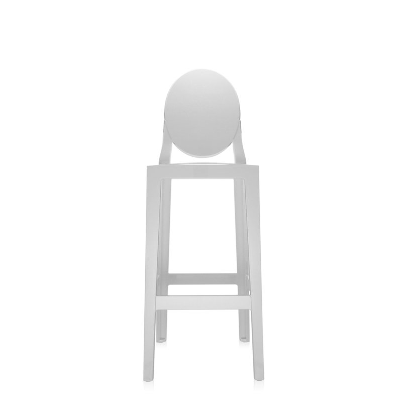 One More Tabouret, Blanc lustré, 75 cm