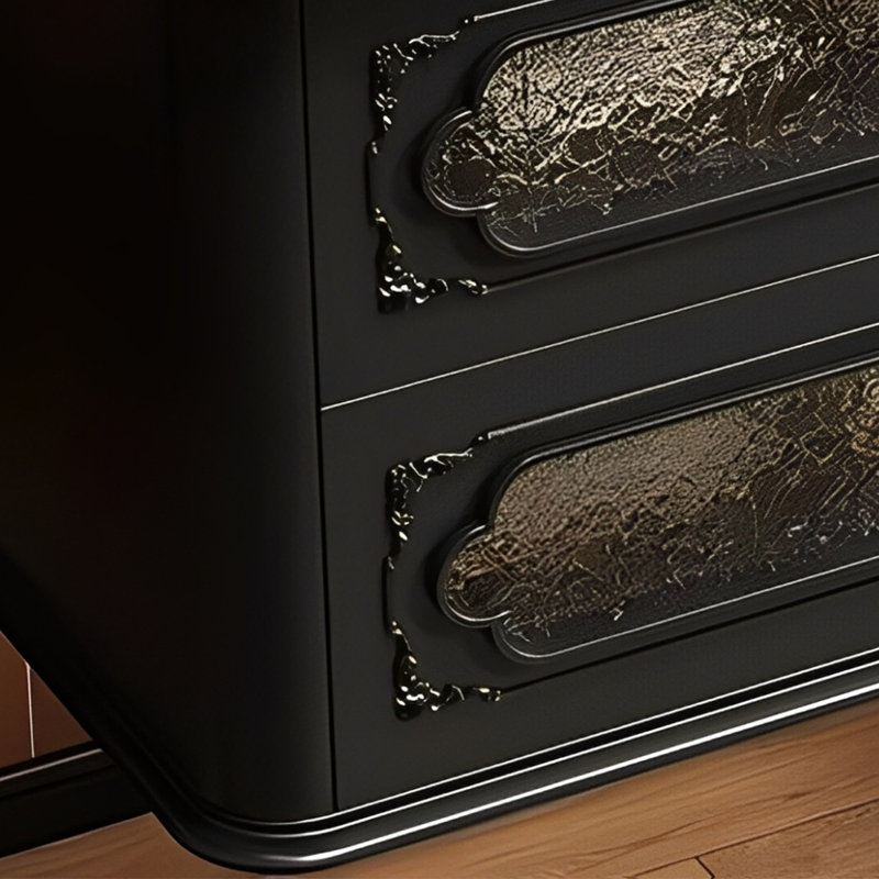 Armoire de salle de bain style français de luxe, Noir, noir, noir, noir