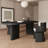 Black Oval Solid Wood Desks-108320914