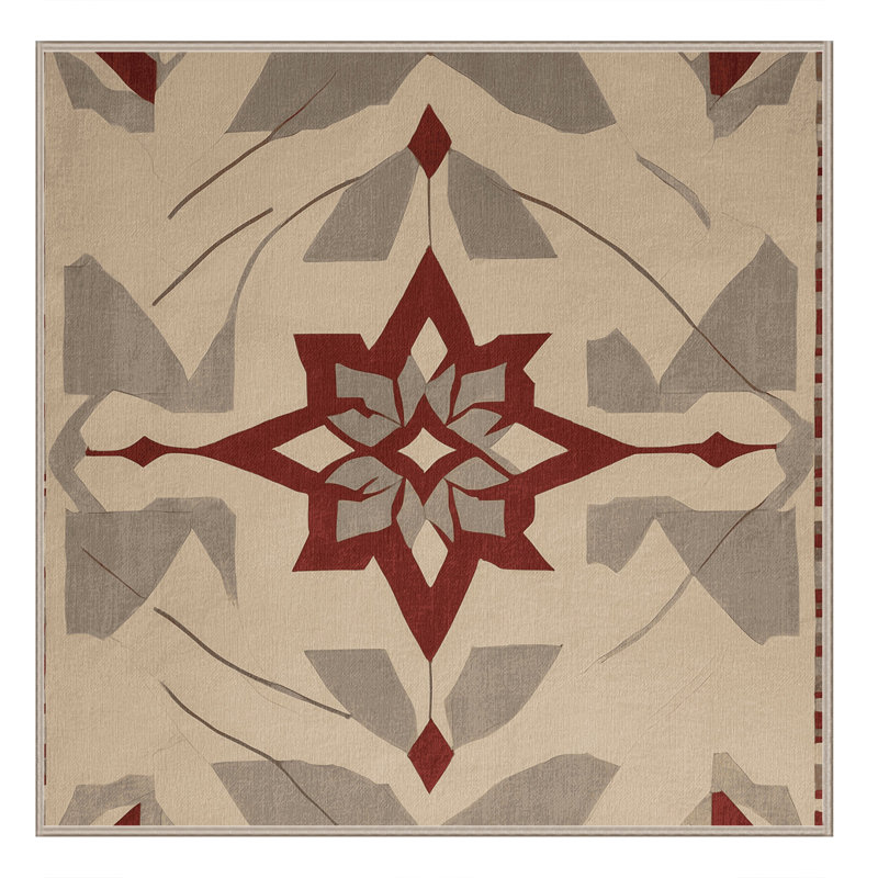Pattern Interlace Rug, Square 4'