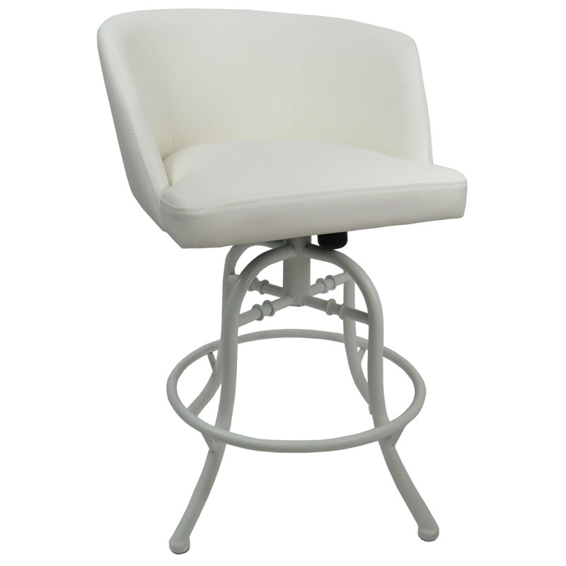 Tabouret Joniya, Blanc neige, Tabouret de bar (siège d’une hauteur de 30 po)