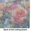 Planche à découper en verre aquarelle New York Roses