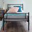 Elanora UK Single - DE 90 X 190 Cm Metal Bed with Mattress