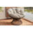 41.5" Ergonomic Wicker Chair With 360° Swivel, Thick Cushion, Iron Frame-2036741065