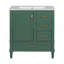 Ensemble de meuble-lavabo moderne 30 po avec lavabo 30 po, ensemble de rangement pour salle de bain avec porte à fermeture douce et 3 tiroirs, structure en bois massif-791421115-791421118