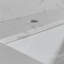Lavabo rectangulaire encastré en céramique avec trou de robinet simple