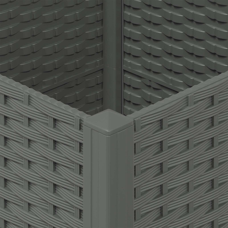 Elevated Planter, 48cm H x 160cm W x 40cm D, Light Grey