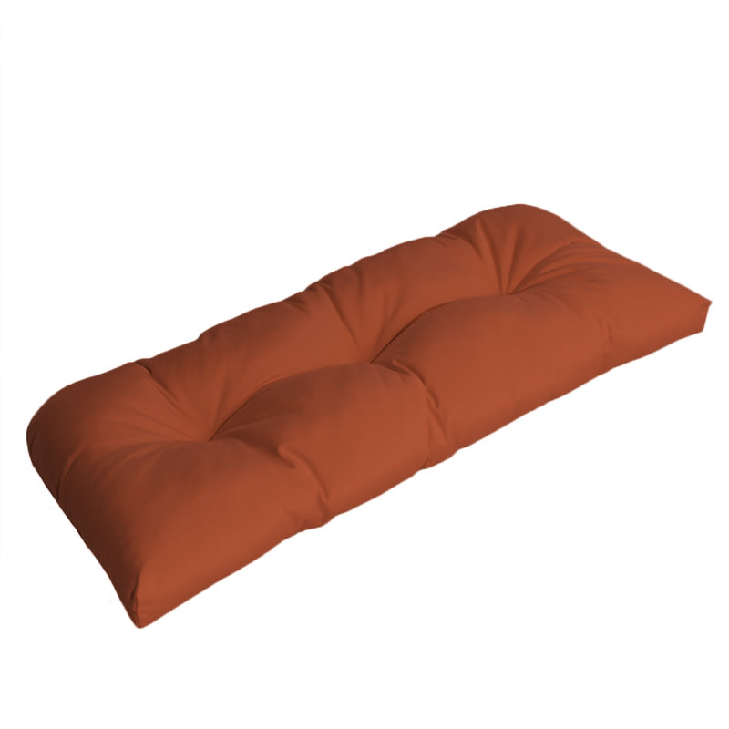 Kippie Sunbrella Outdoor 5'' Bench Seat Cushion, Brick