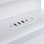 3ft Metal Bed with 2 drawers, LED Light and Charging port