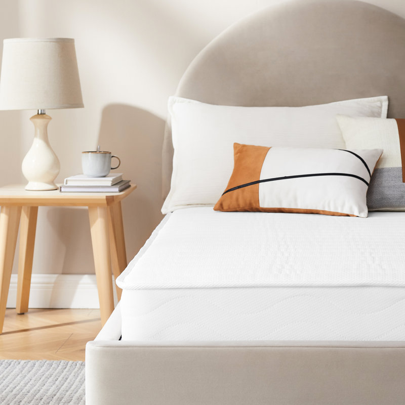 Matelas simple à ressorts mi-ferme de 6 pouces, conception à ressorts stables pour une bonne structure de posture de sommeil, confort durable