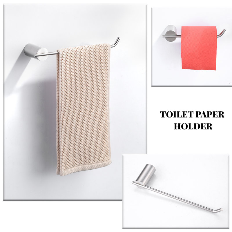 5 - Piece Bathroom Hardware Set, Brushed Nickel
