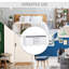 Le repose-pieds de rangement pour hall d'entrée avec portes coulissantes, tablettes réglables, 6 compartiments et siège rembourré peut contenir 10 paires-1756057774