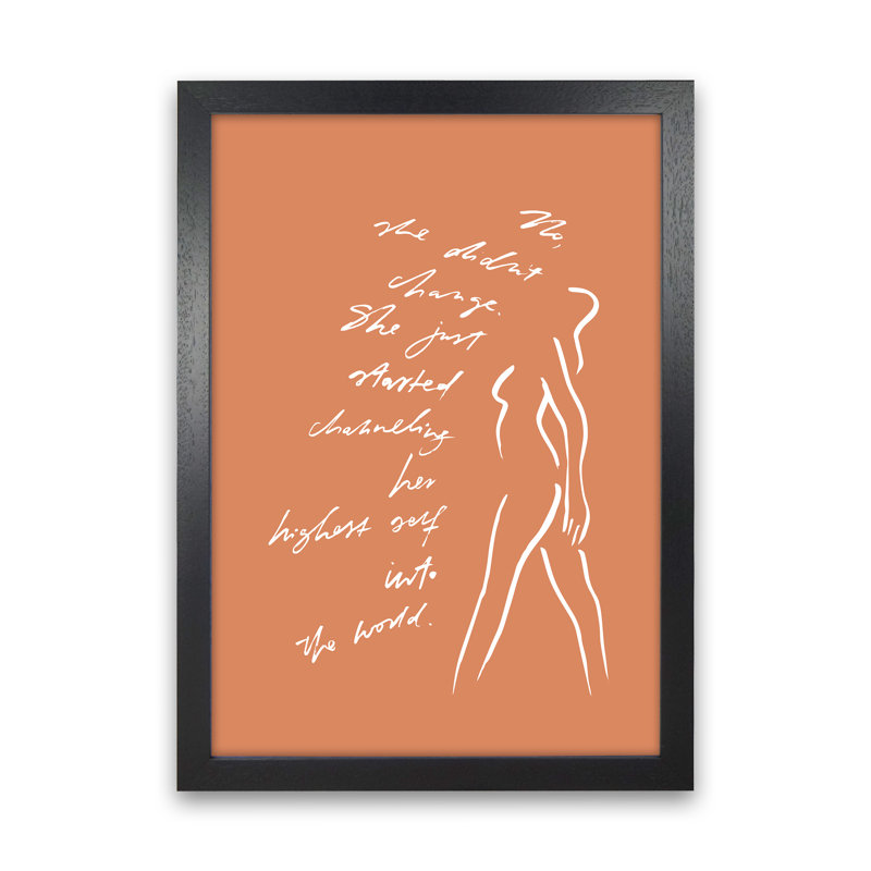 No She Didnt Change Sketch by Planeta444 - Print, Black Framed, 63cm H x 46cm W x 3cm D
