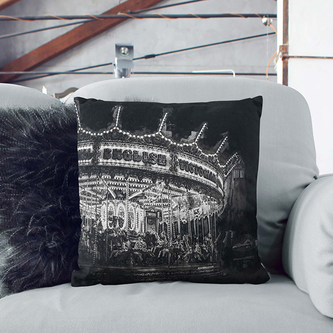A Vintage Carousel in Abstract Cushion with Filling