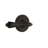 Classic Rosette Privacy (Bed & Bath) with Fleur Lever