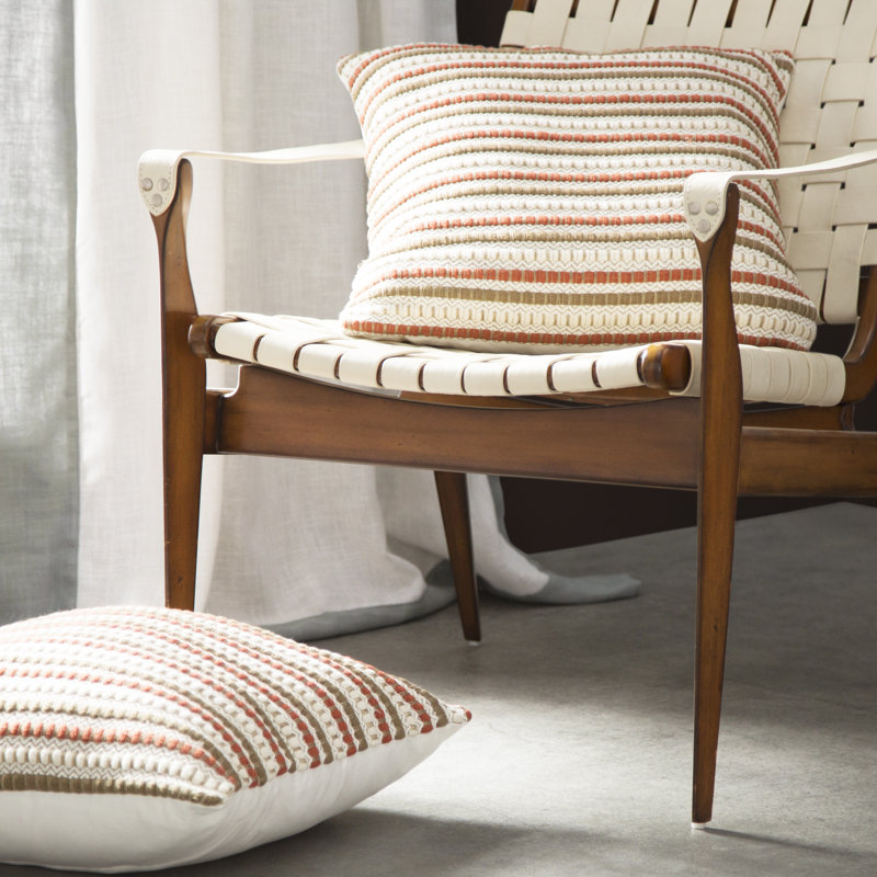 Housse et insert de coussin carré Allentown, Ivoire ivoire